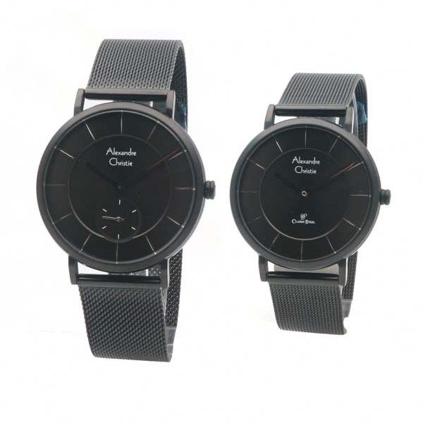 Alexandre Christie AC 8586 Full Black Couple